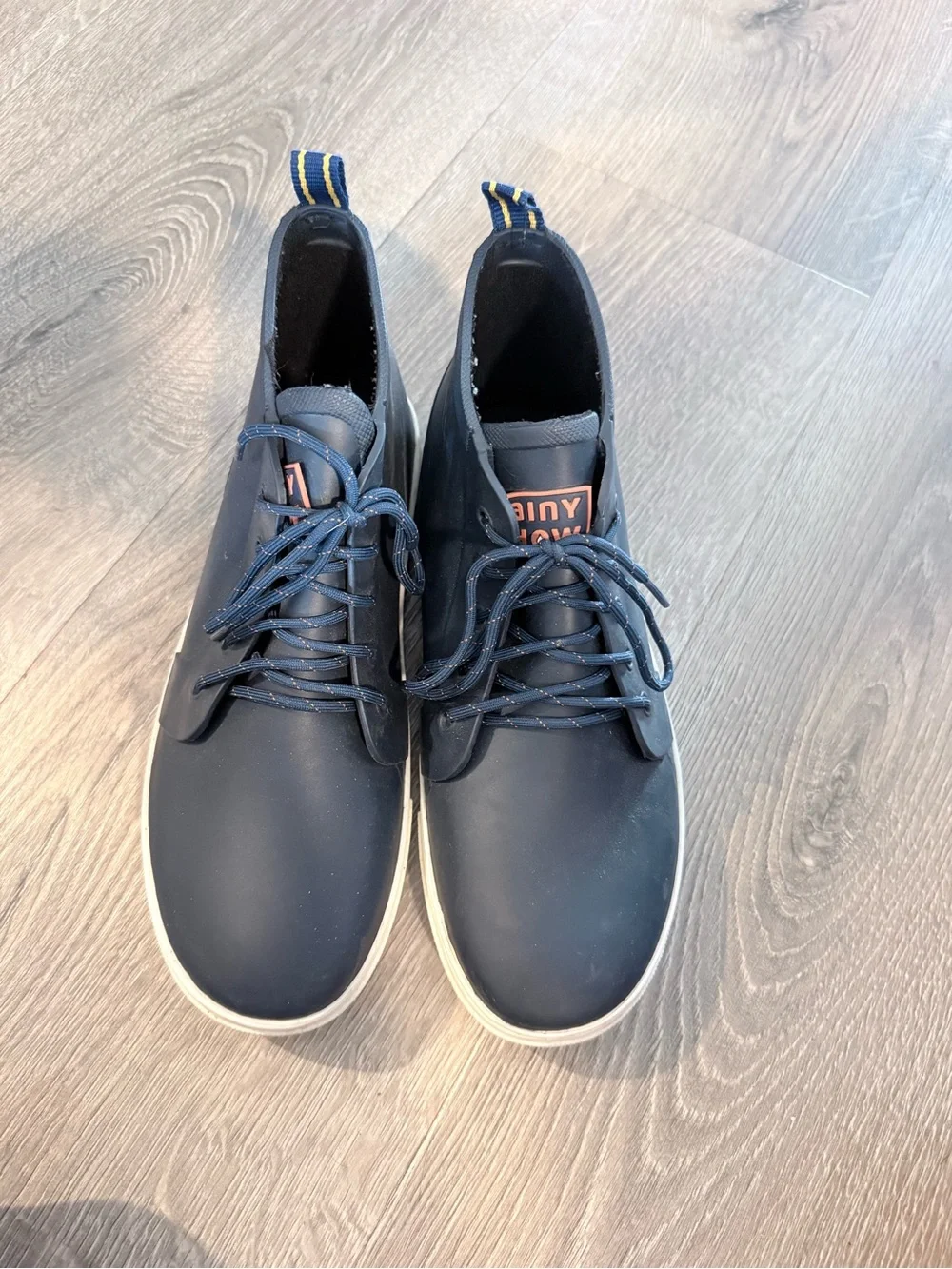 Men's Navy High-Top Casual Sneakers